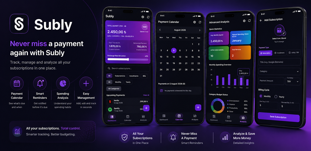 Subly Feature Graphic
